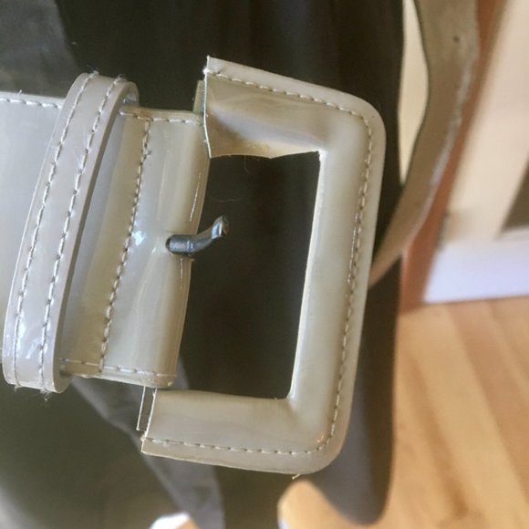 Zara Brown Midi Dress with Belt - Picture 7 of 10